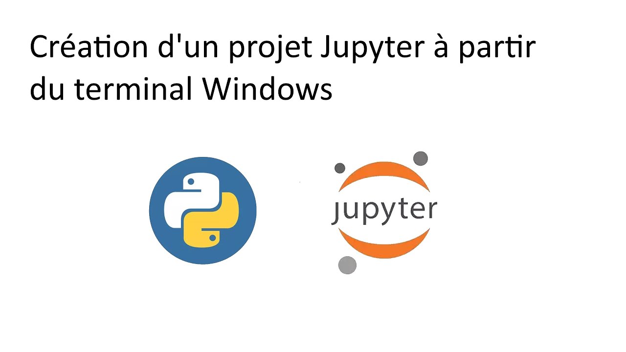 Création d'un projet Jupyter à partir de la console Windows
