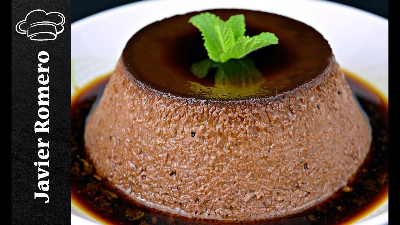 Flan de chocolate fácil y rápido. Recetas de postre sin horno