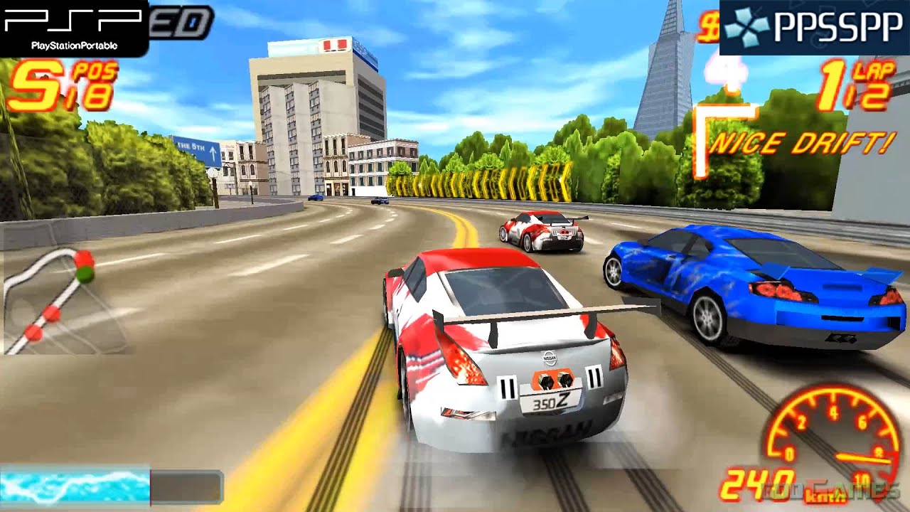 Asphalt: Urban GT 2 - PSP Gameplay 1080p (PPSSPP)