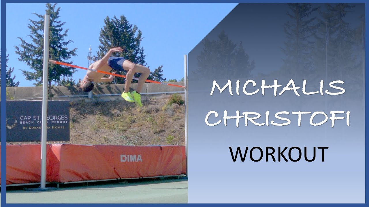 Michalis Christofi, 17 years old, High Jump Workout