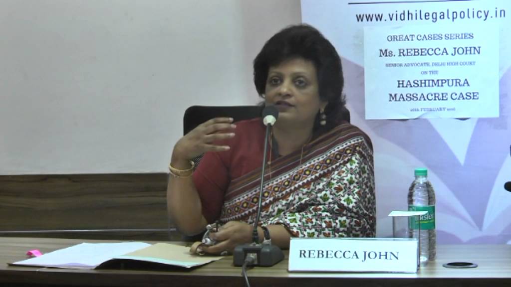 Great Cases: Ms. Rebecca John on the Hashimpura Massacre Case - Part 1