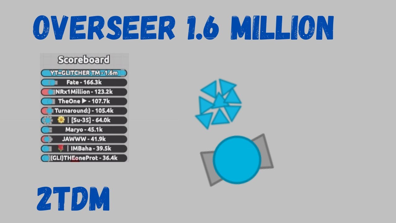 Diep.io | The Power Of The Overseer | Overseer 1.6 Million
