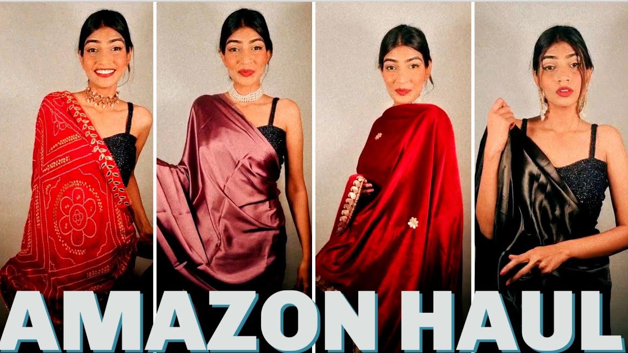WEDDING PARTY SAREE HAUL | Saree Haul Amazon | Saree Under 1000 | Party Wear Saree | Saree Designs