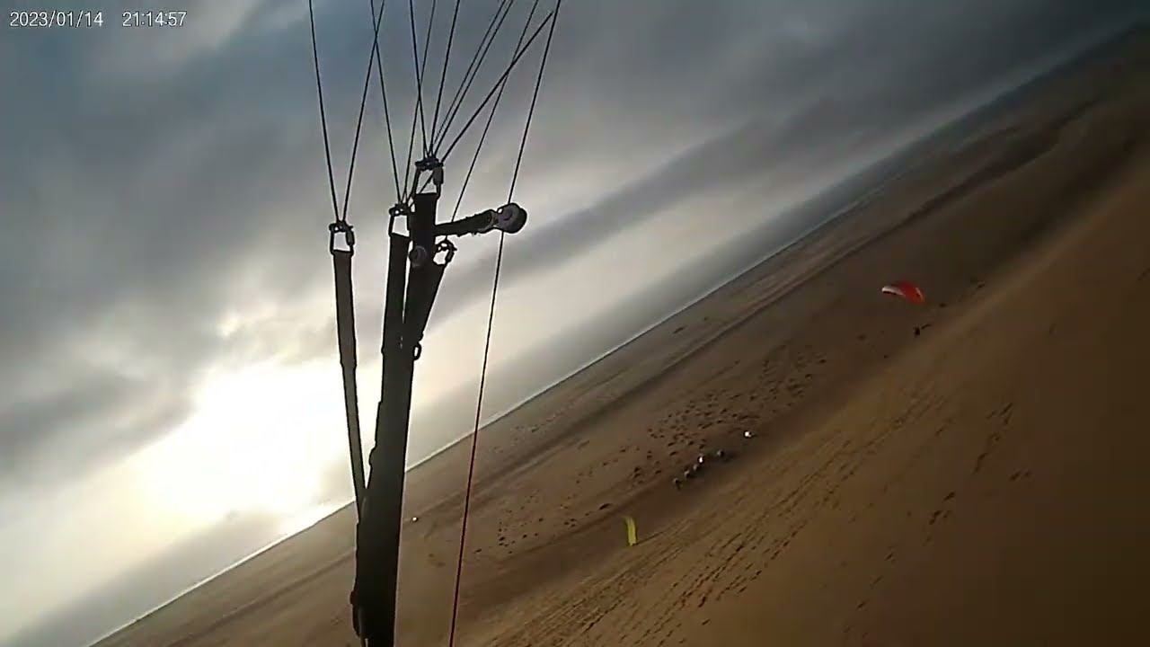 Namibia Dünenfliegen II abends paragleiten gleitschirmfliegen paragliding parapente