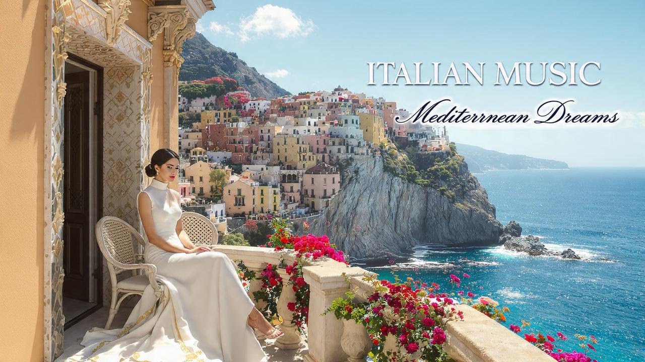 Italian Vibes & Mediterranean Bliss 🎶 Amalfi Coast Serenity 4K | Dolce Italia Music