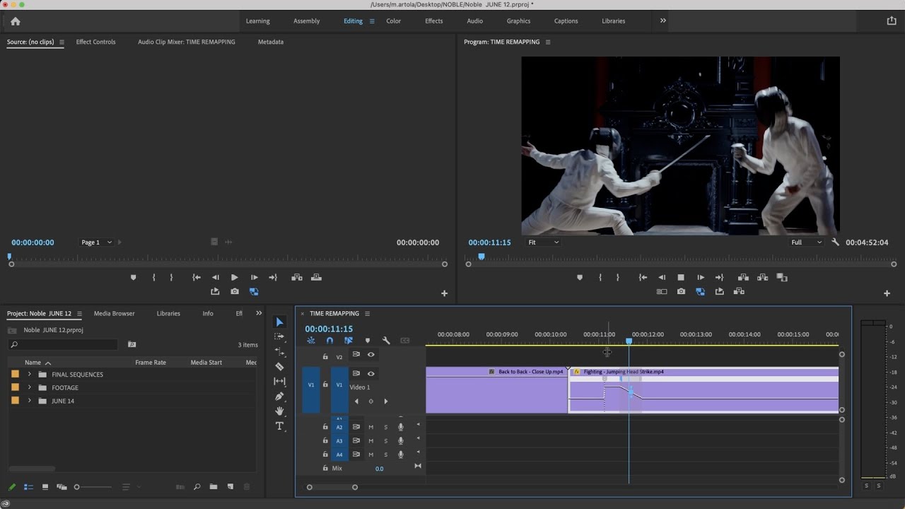 Premiere Pro Tutorial - Time Remapping