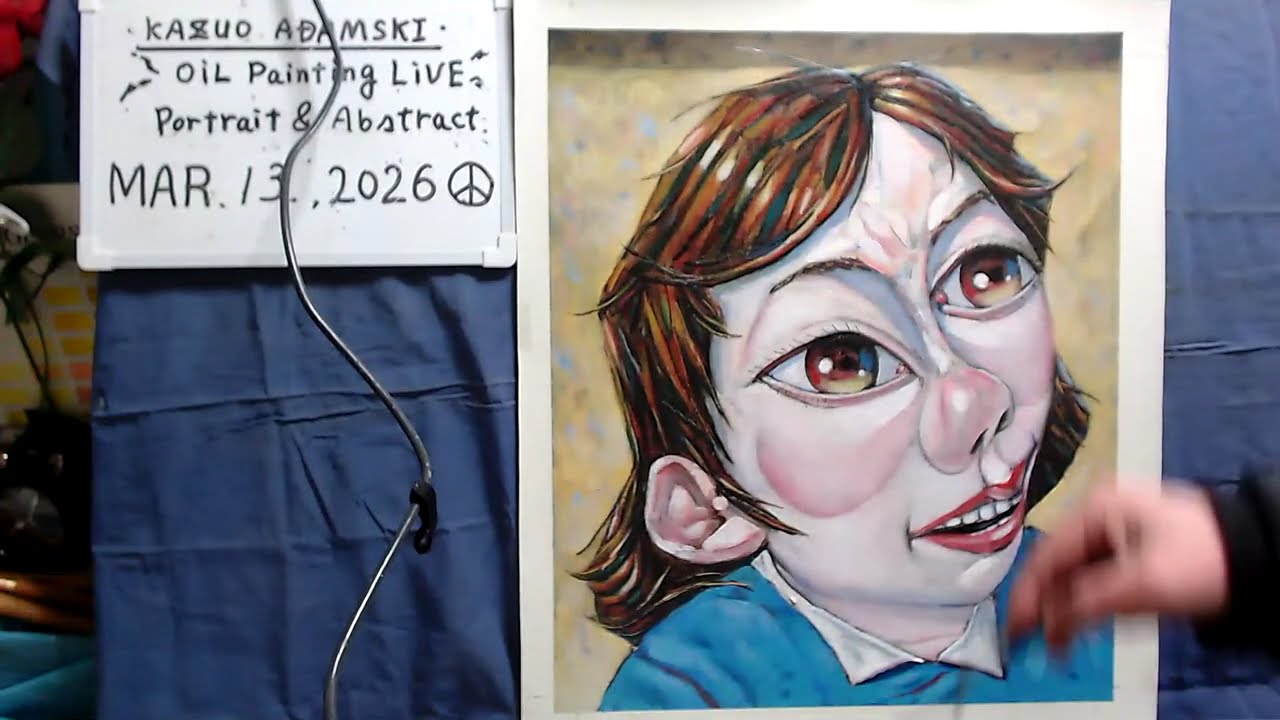 Oil painting  portrait day 10 END op1652-10  [LIVE]--  