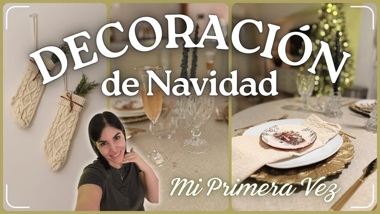 Así decoré mi mesa de Navidad por primera vez 🎄 | Ideas elegantes y fáciles | Decoración de Navidad