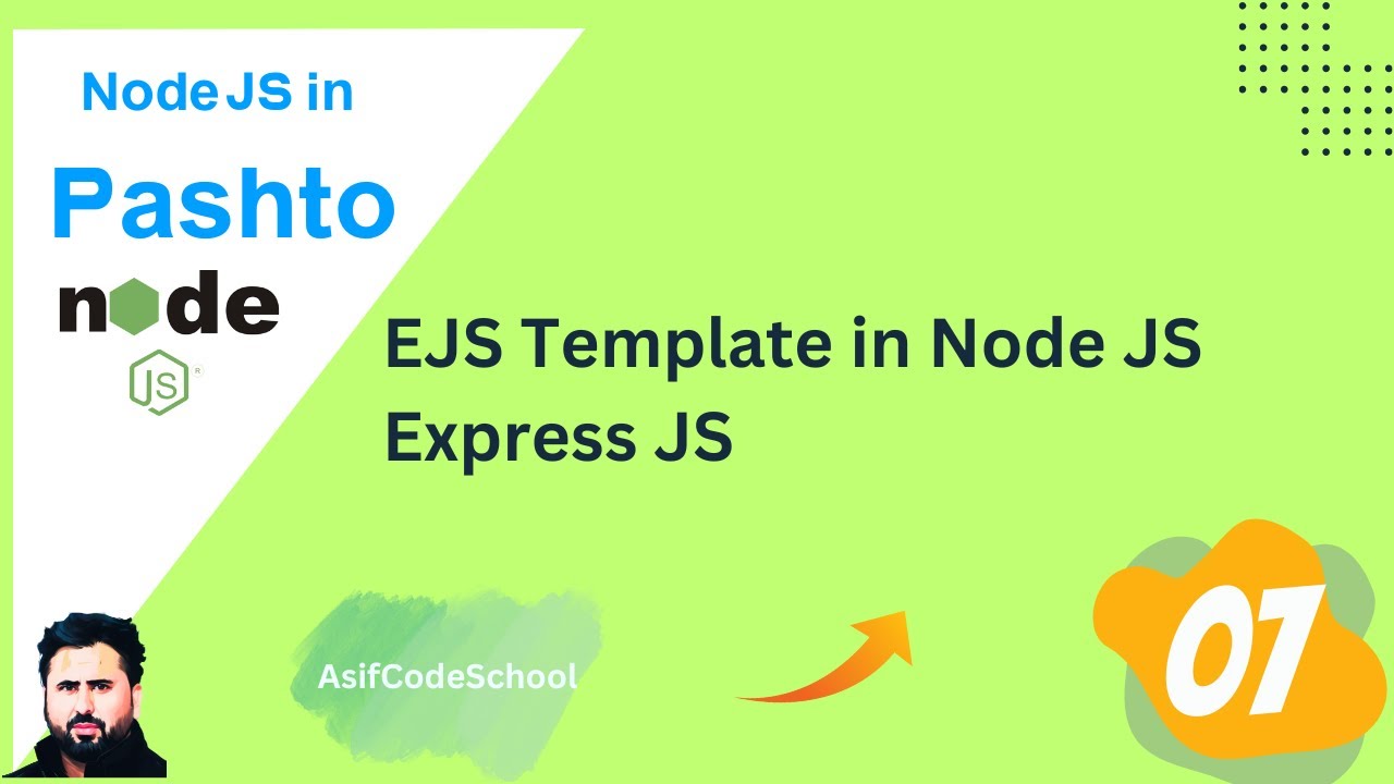 07 EJS Template  in Express js Node js | toturial in pashto