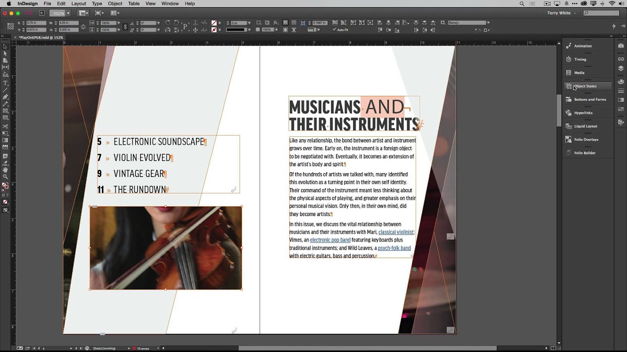 How To Create a Slideshow in InDesign CC for your Interactive ePUB