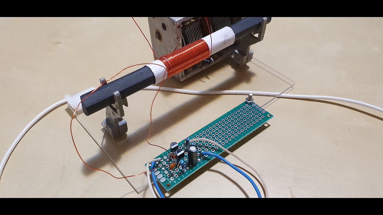 Reflex radio receiver - AM - 550 - 1600 KHZ - Homemade.