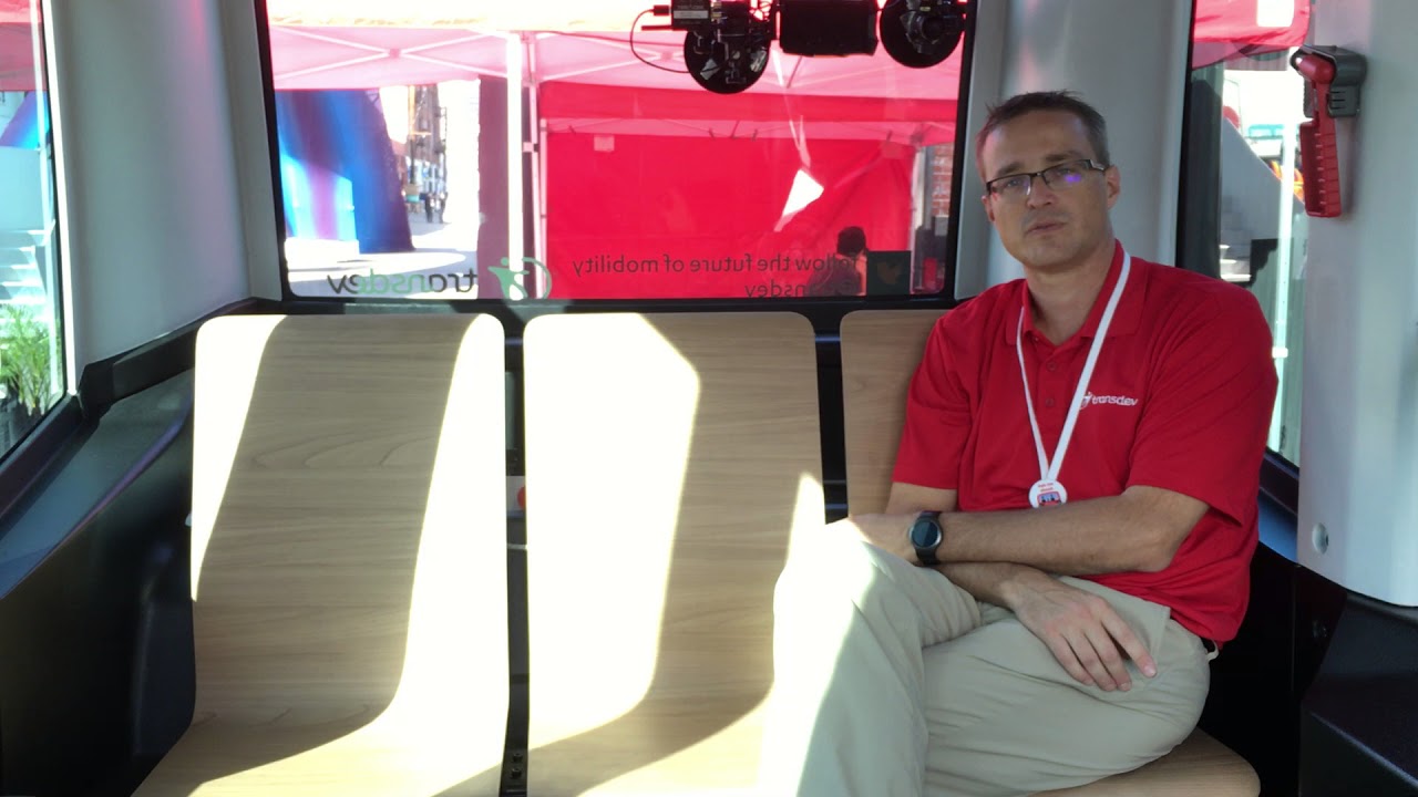 LA CoMotion Transdev autonomous shuttle