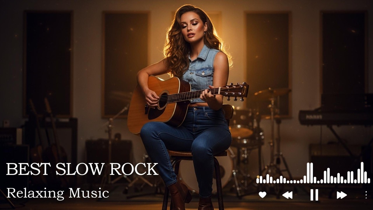 Golden Hour Slow Rock Love Song | Soothing Vocals for Relaxing Moments