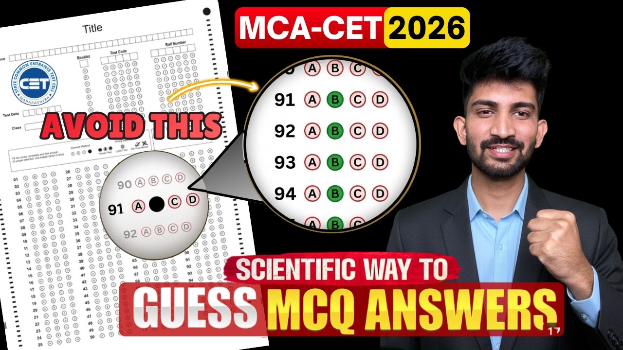 How to Guess Answers in Mca cet 2026 | Mca cet Tukka Strategy 2026