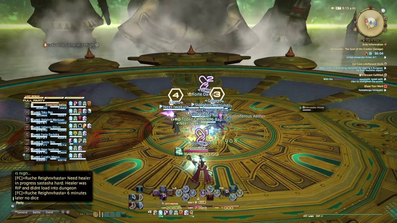 FFXIV HW: A12s Alexander (AST PoV)