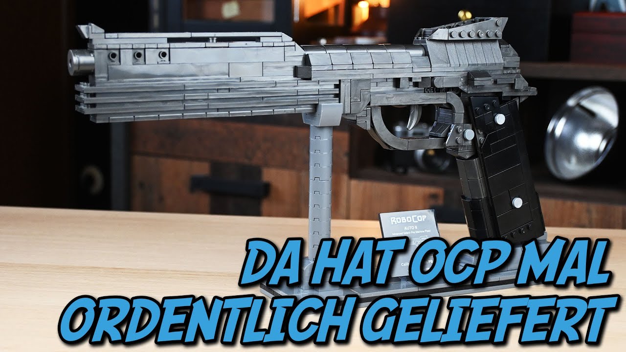 Da hat OCP mal richtig abgeliefert -  BlueBrixx 106901 Robocop Auto 9 Maschinenpistole
