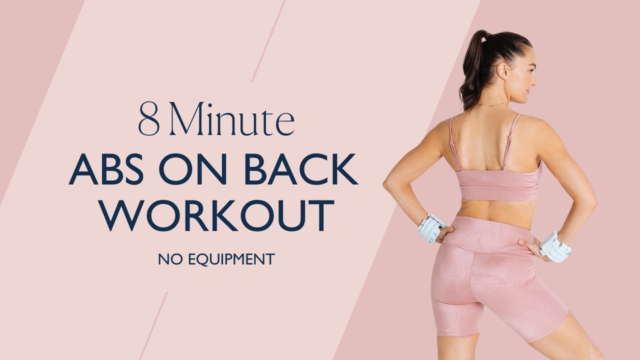 8 MINUTE ABS ON BACK WORKOUT // No Equipment | The Sculpt Society