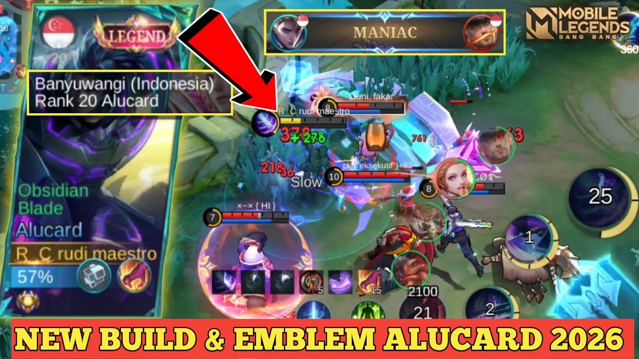 NEW BUILD & EMBLEM ALUCARD 2026‼️AUTO WINSTREAK MASZE|MOBILE LEGENDS