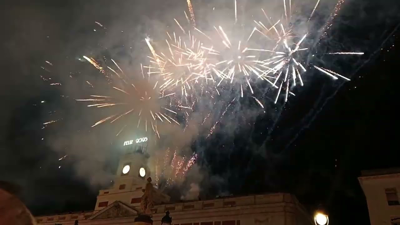 Año nuevo 2025 en sol madrid