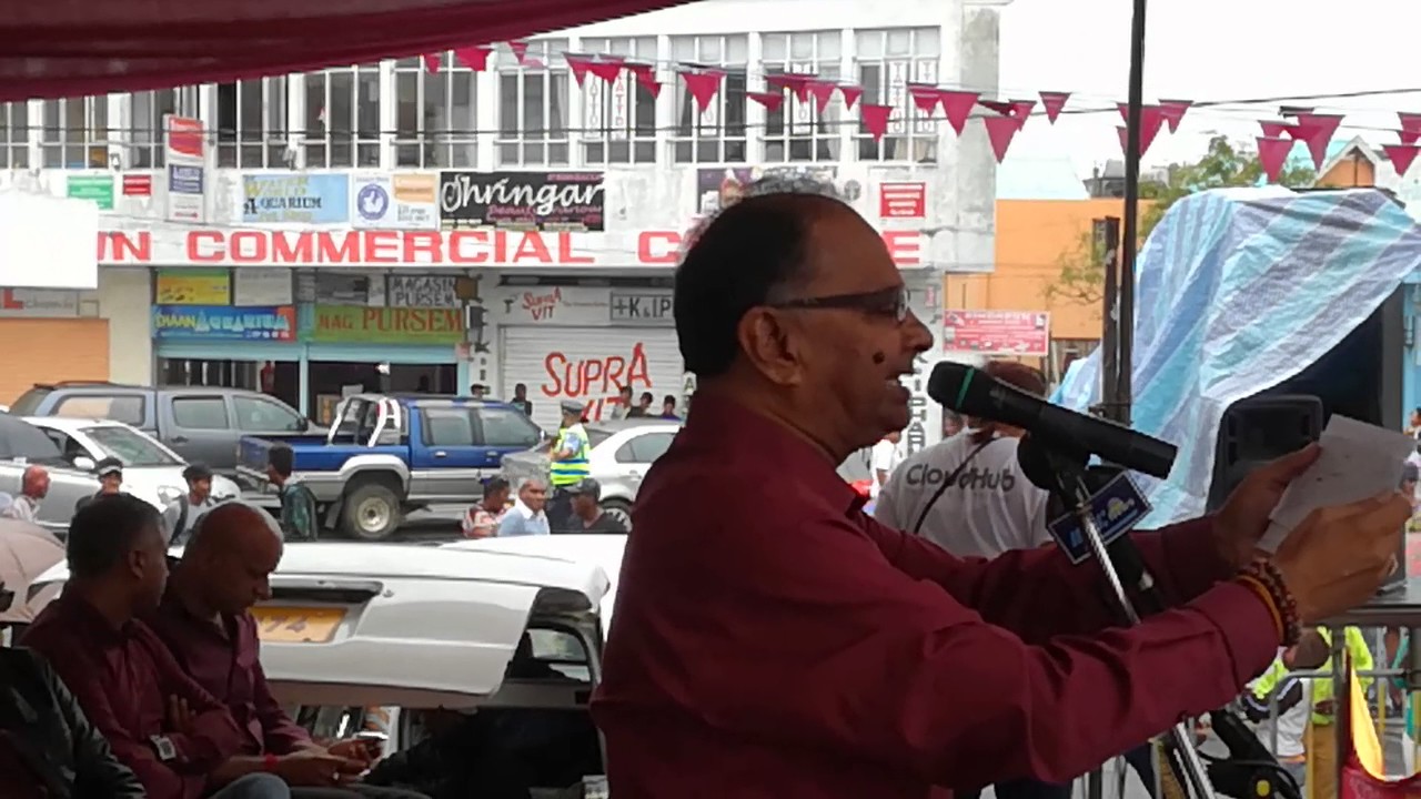Discours d'Alan Ganoo Meeting 1er Mai 2017