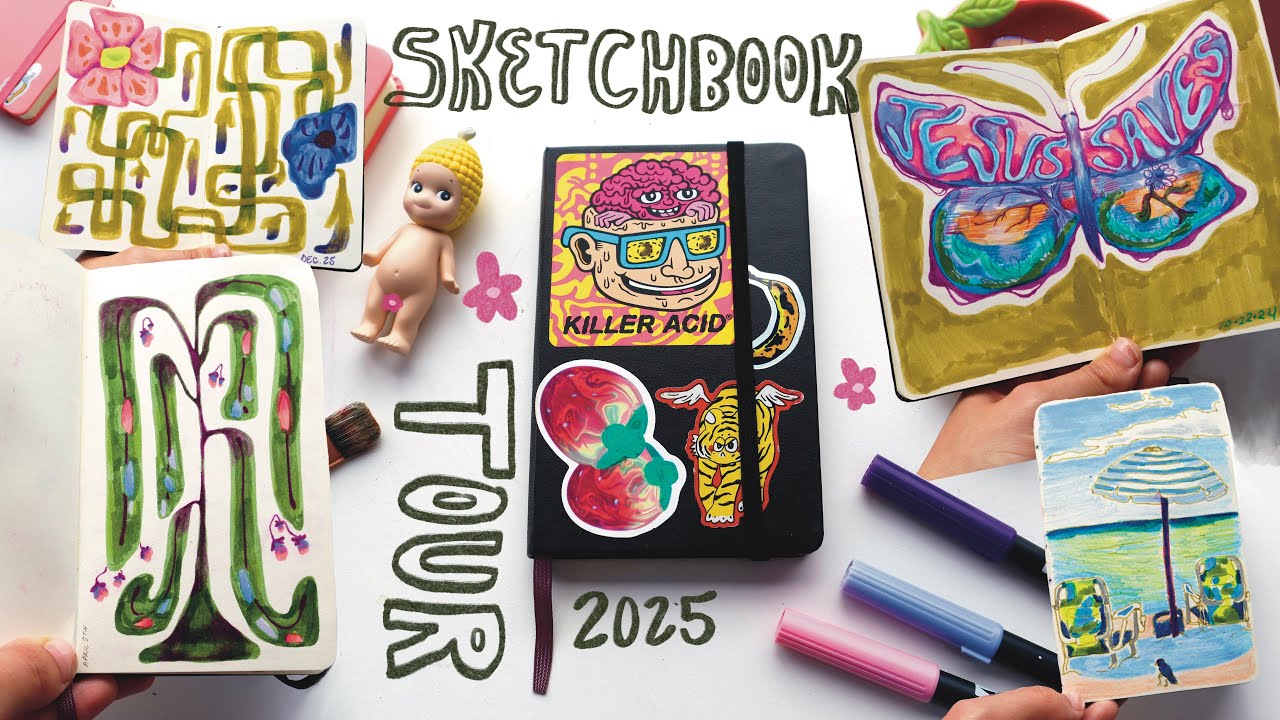 Sketchbook Tour 2024-2025✨✏️