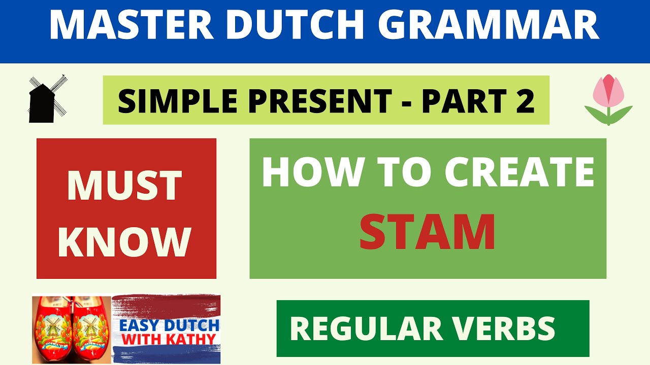 Learn Dutch Grammar _ Simple Present - Regular Verb