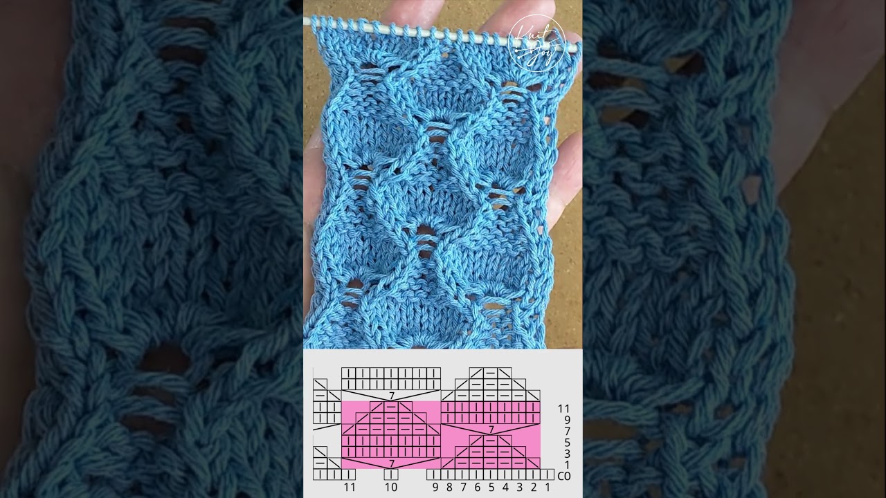 Diamond Mesh Stitch #SpringKnits #237