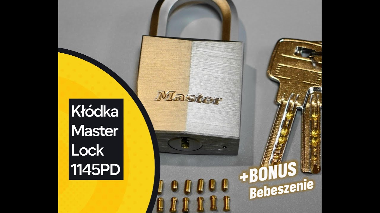 24. Kł&oacute;dka Master Lock 1145PD - otwieranie z bebeszeniem. #Bezklucza, #locksmithamator,