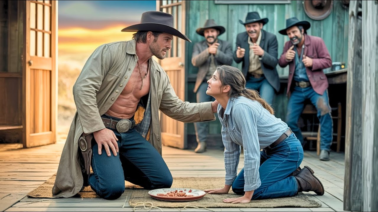 Bullies Made the Mountain Woman Eat From the Floor — Until Giant Cowboy Said 
