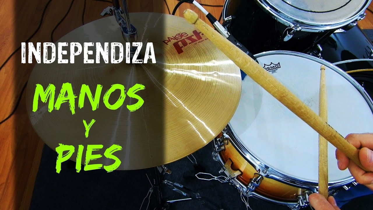 C&oacute;mo INDEPENDIZAR MANOS y PIES en la BATERIA - Clases de bateria