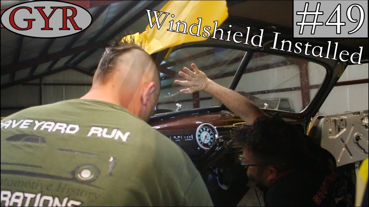Installing Windows  1948 Chevrolet Fleetmaster   -Episode 49-