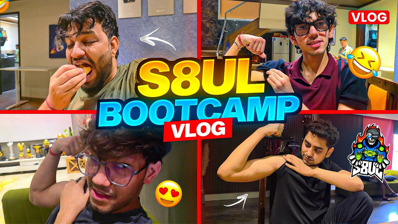 S8ul Bootcamp Me Sab Gym Karne Lag Gye #s8ul #funny #vlogs 