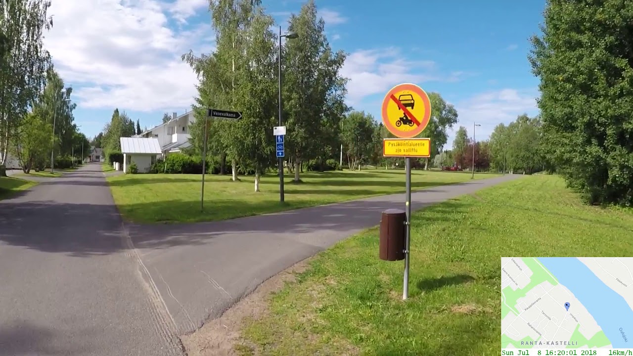 Hiukkavaara - Tuira py&ouml;r&auml;matka Oulujoen rantaa pitkin