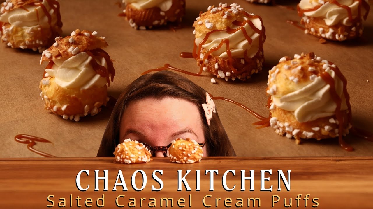 Let's Make My Gorgeous Salted Caramel Cream Puff Recipe | Chaos Kitchen