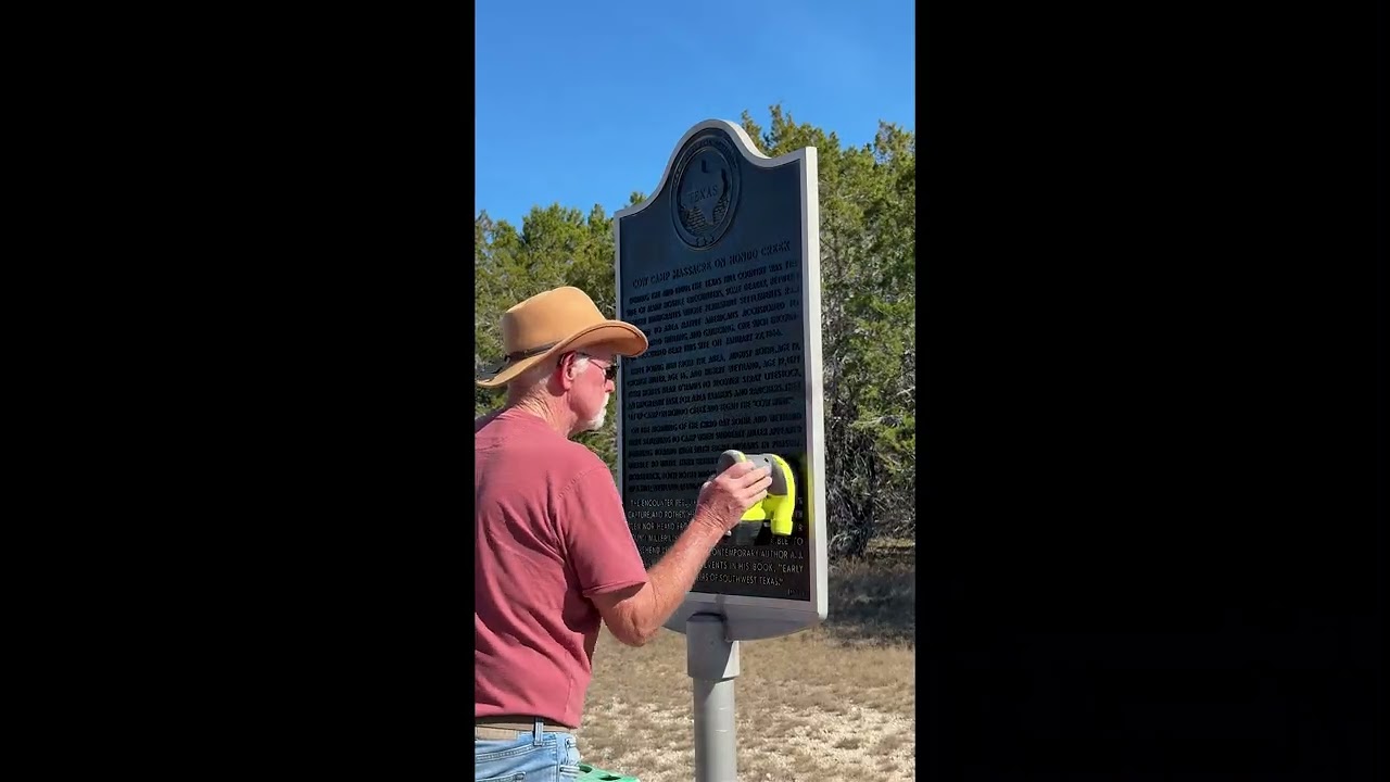 Marker 1097 Cow Camp Massacre on Hondo Creek
