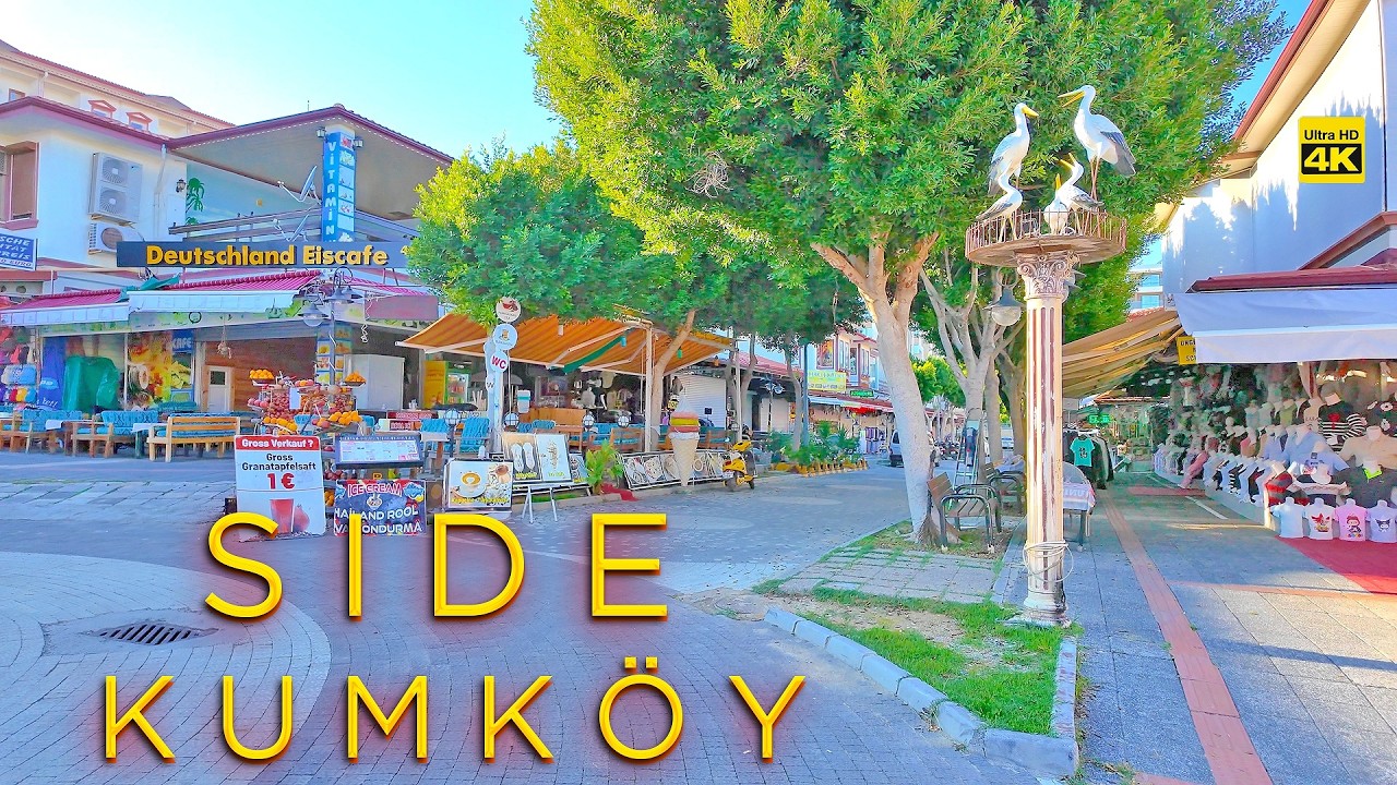 SIDE KUMKOY 🛍️ Stroll in Shopping District 4K Bazaar TÜRKIYE #turkey
