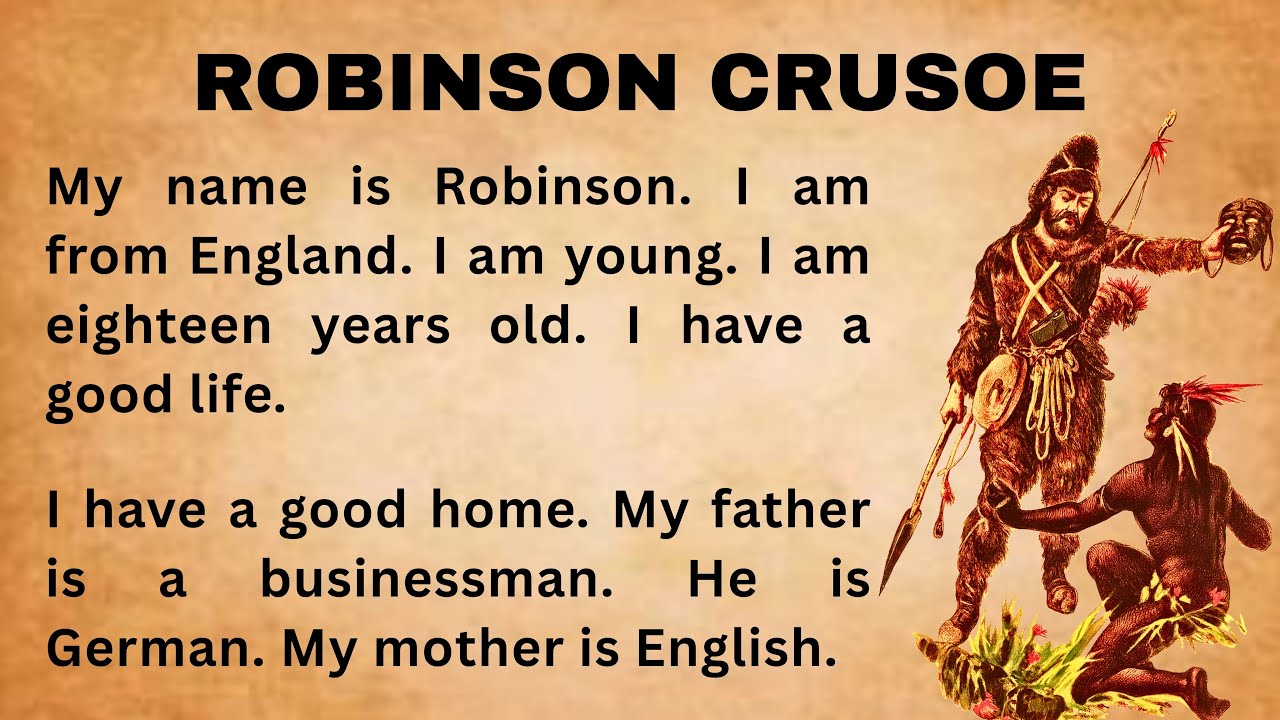 Robinson Crusoe || Learn English through Stories || Improve Your English