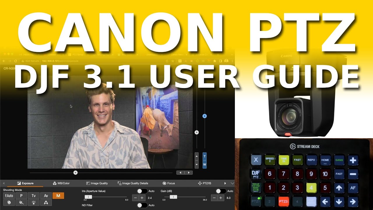 E23 Canon PTZ Camera Control with DJF 3.1 - User Guide