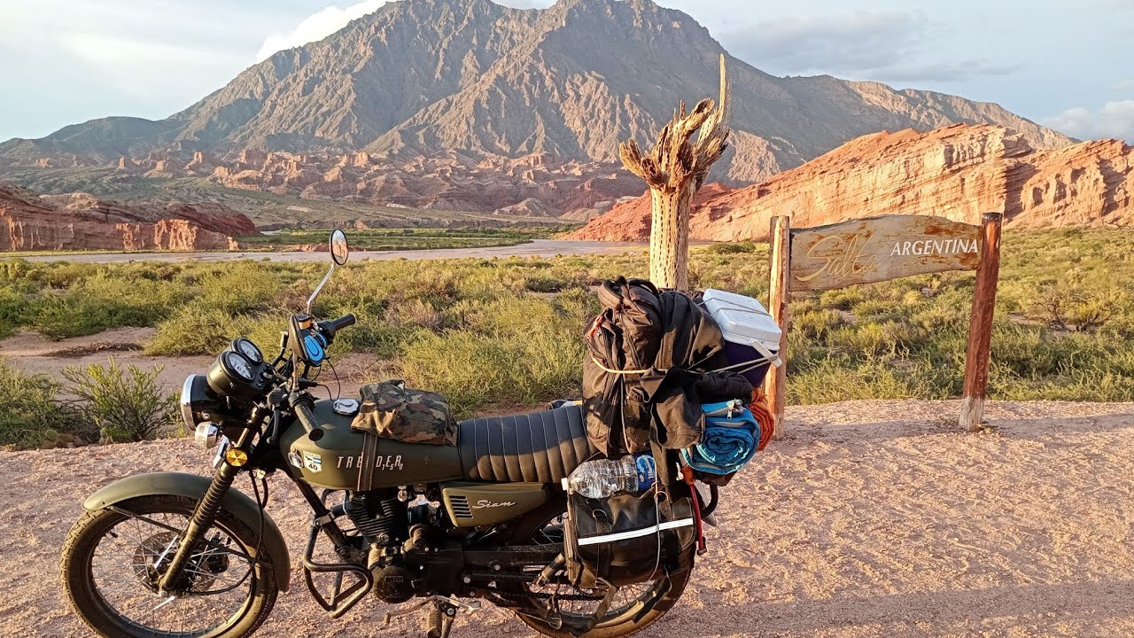 ✅ De CAFAYATE a embalse CABRA CORRAL ✅ en MOTO 🏍️ por RUTA 68/47 (SIAM TRENDER 150)