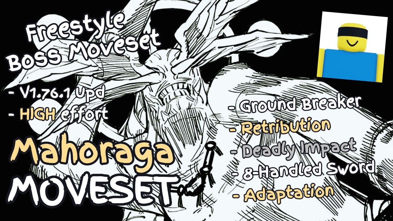 [COLLAB] Freestyle Mahoraga BOSS Moveset | JJS Skill Builder |