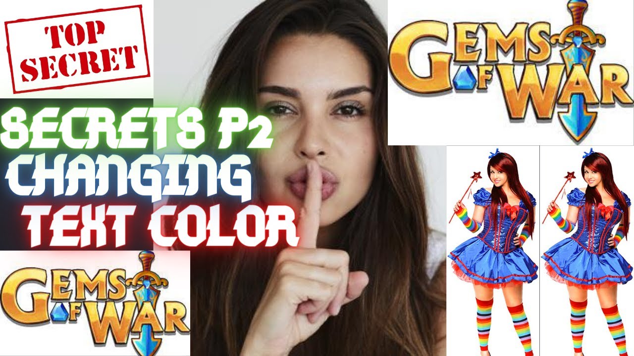 Gems of War Secrets the game never explains part 2 | How to change text color, bold, emoji etc