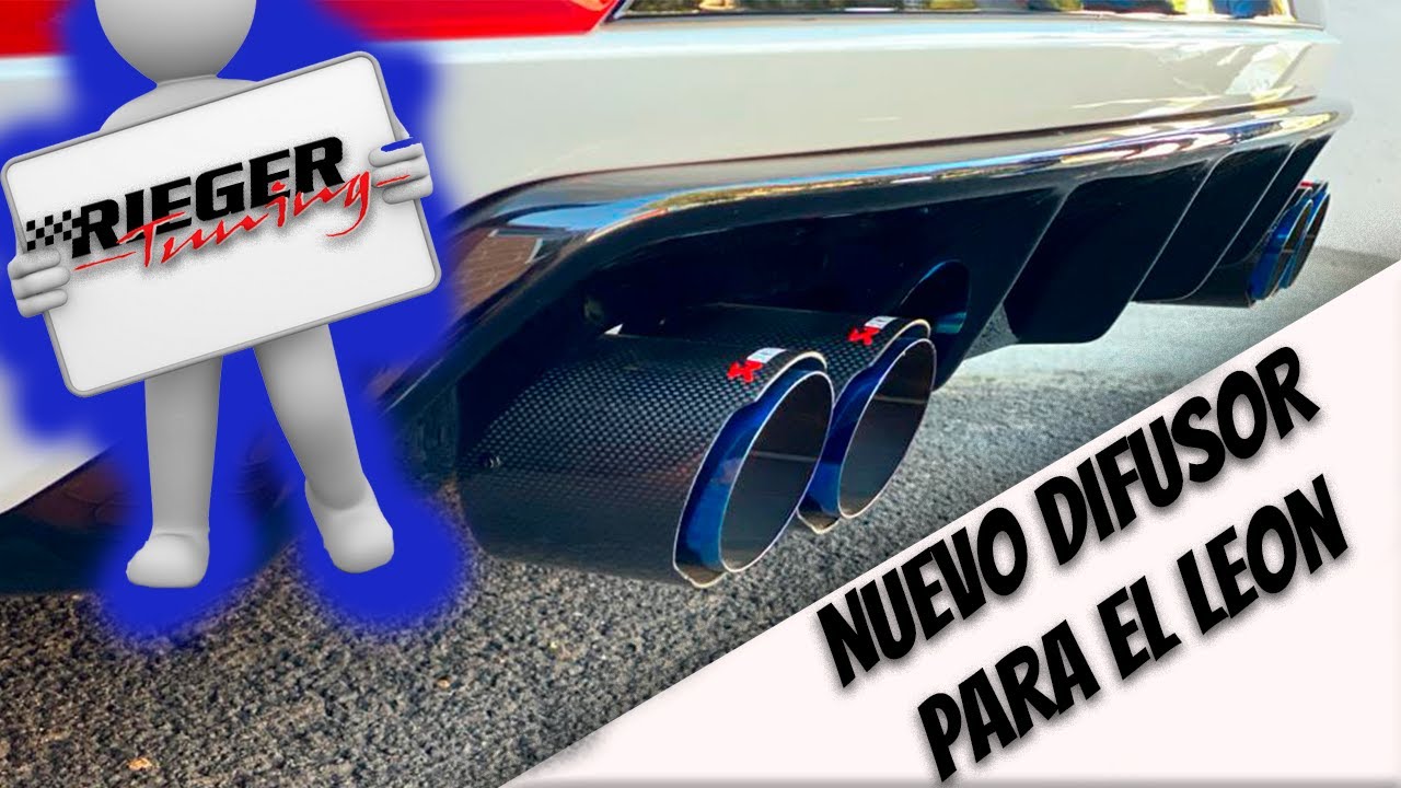 INSTALANDO DIFUSOR RIEGER EN EL SEAT LEON 5F || Luisjorgeproject