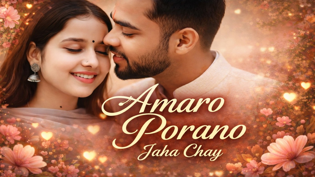 Amaro Porano Jaha Chay | Rabindra Sangeet | Singer Santi Mandal | Romantic Bengali Song