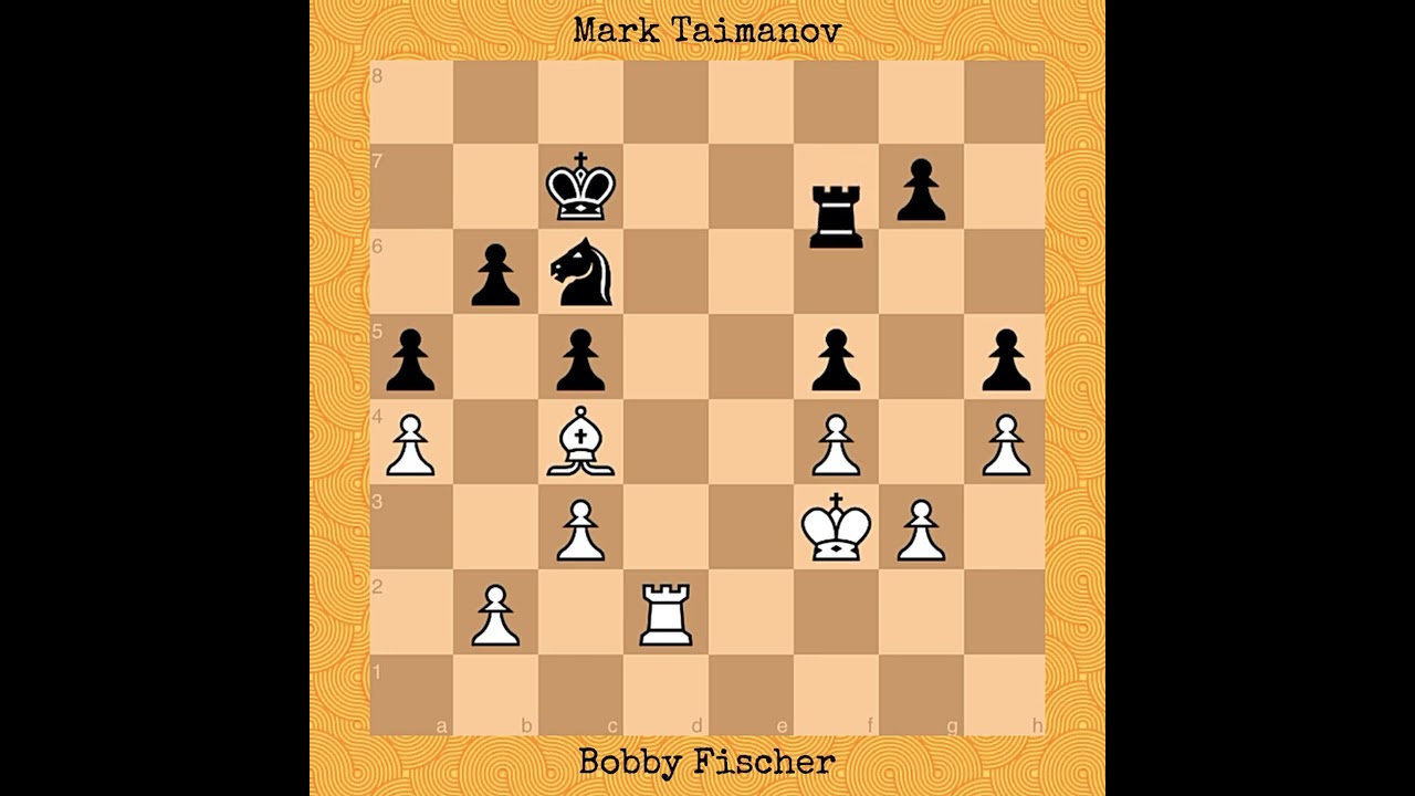 Bobby Fischer vs Mark Taimanov | Candidates Quarterfinal (1971) #chess