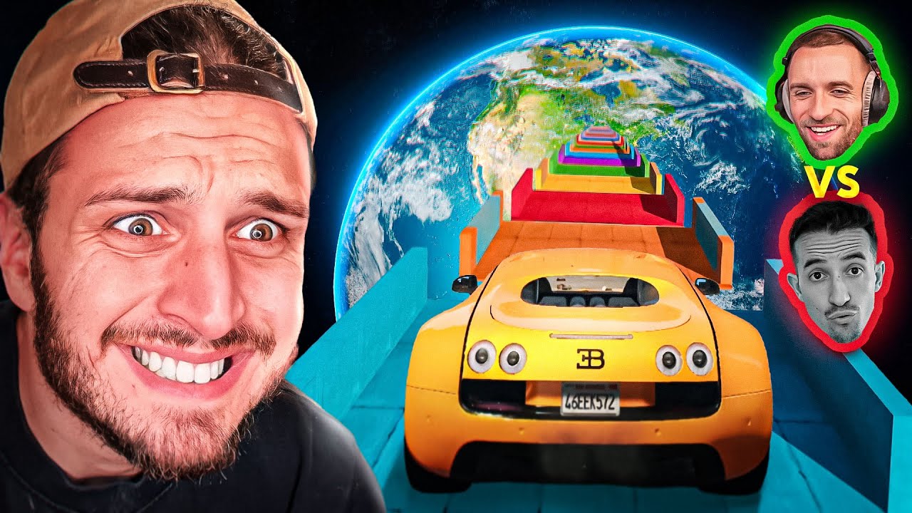 J'EXPLOSE Les Voitures de tes YOUTUBERS PRÉFÉRÉS sur La Plus Grosse MÉGA RAMPE du Monde ! (GTA 5)