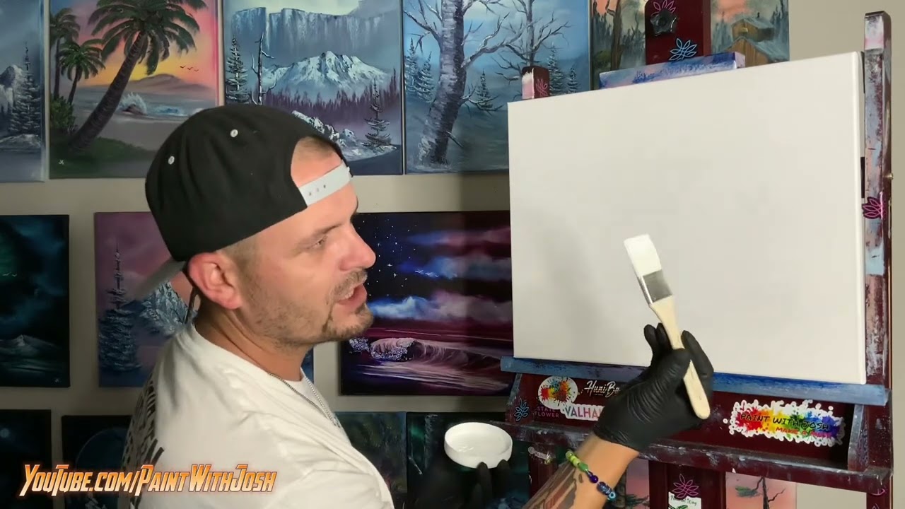 #HowToPaint your Canvas with #ArtistLoft #Acrylic #Gesso by #PaintWithJosh