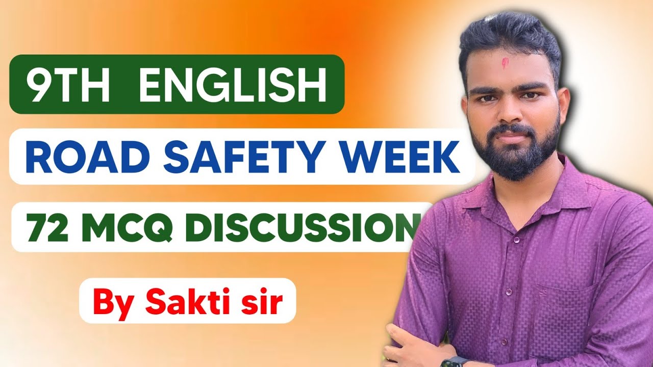 Road safety week mcq l Road safety week 9th class mcq l Saktieducation 