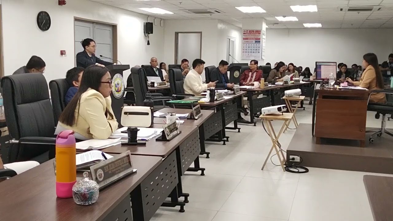 #A Committee report by councilor Rex Sarabia during their city council regular session.
