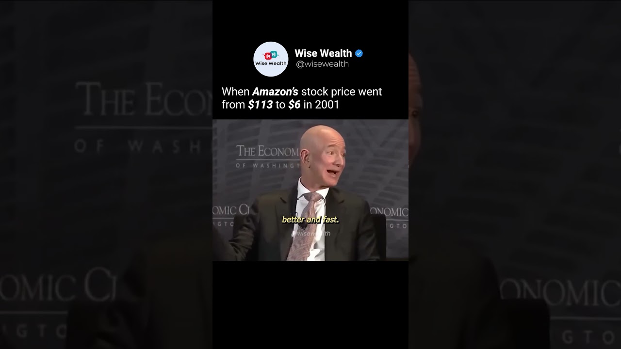 Amazon Stock Fell from $113 to $6 &ndash; Jeff Bezos Didn&rsquo;t Panic!