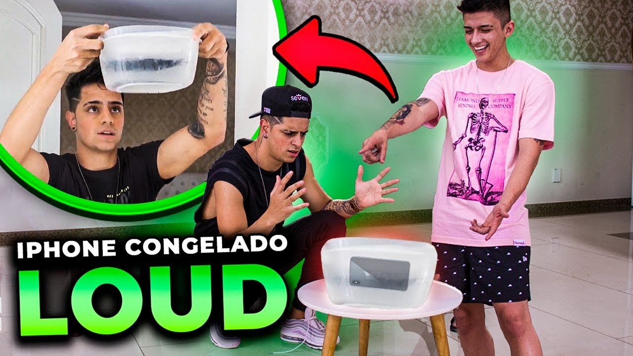 CONGELAMOS O IPHONE DELE!! A TROLLAGEM MAIS PESADA DA LOUD!!